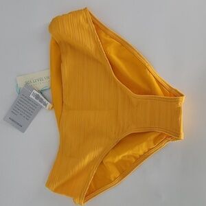 SEA level swim casablanca mid bikini bottom sunflower size 6